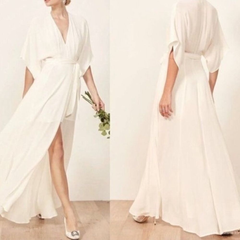 Reformationย Winslow Maxi Dress in Ivory SPโNWT $348